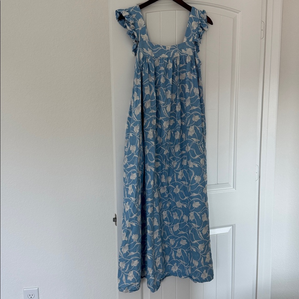 A New Day Blue Floral Maxi Dress